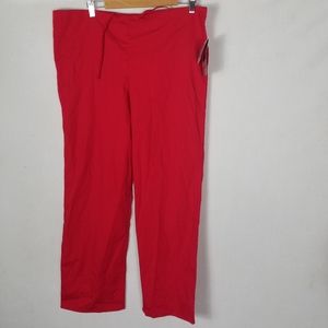 Adar We Care What You Wear Red Scrubs Pants Medica